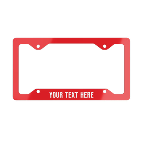 Metal License Plate Frame (custom: email us)