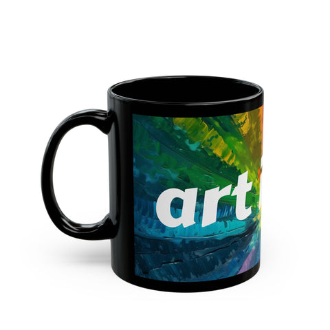 Art is Life Black Mug