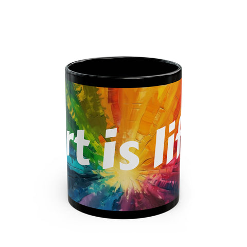 Art is Life Black Mug